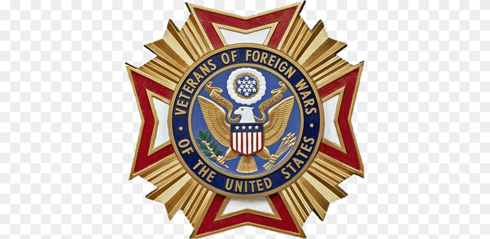 Youth Development Scholarships Veterans Of Foreign Wars, Badge, Logo, Symbol, Emblem Png Image