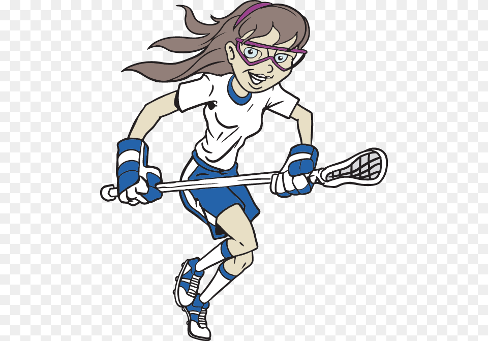Youth Girls Summer Lacrosse Camp Girl Playing Lacrosse Coloring Page, Book, Comics, Publication, Baby Free Transparent Png