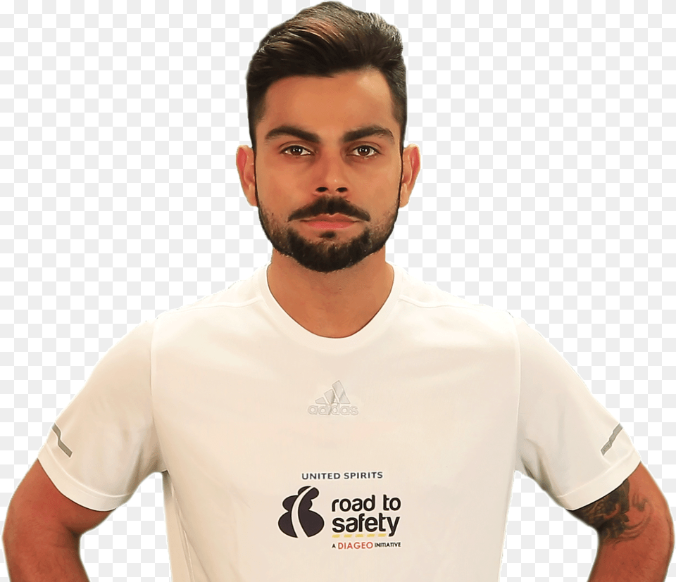 Youth Icon And Ace Cricketer Virat Kohli Supported Active Shirt, T-shirt, Clothing, Person, Man Png