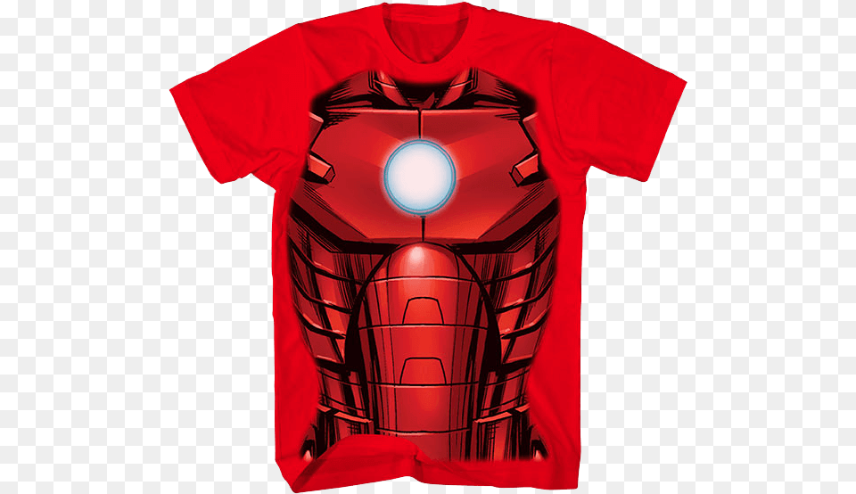 Youth Iron Man Armor T Shirt Iron Man Digital Dudz Shirt, Clothing, T-shirt, Ball, Football Png Image