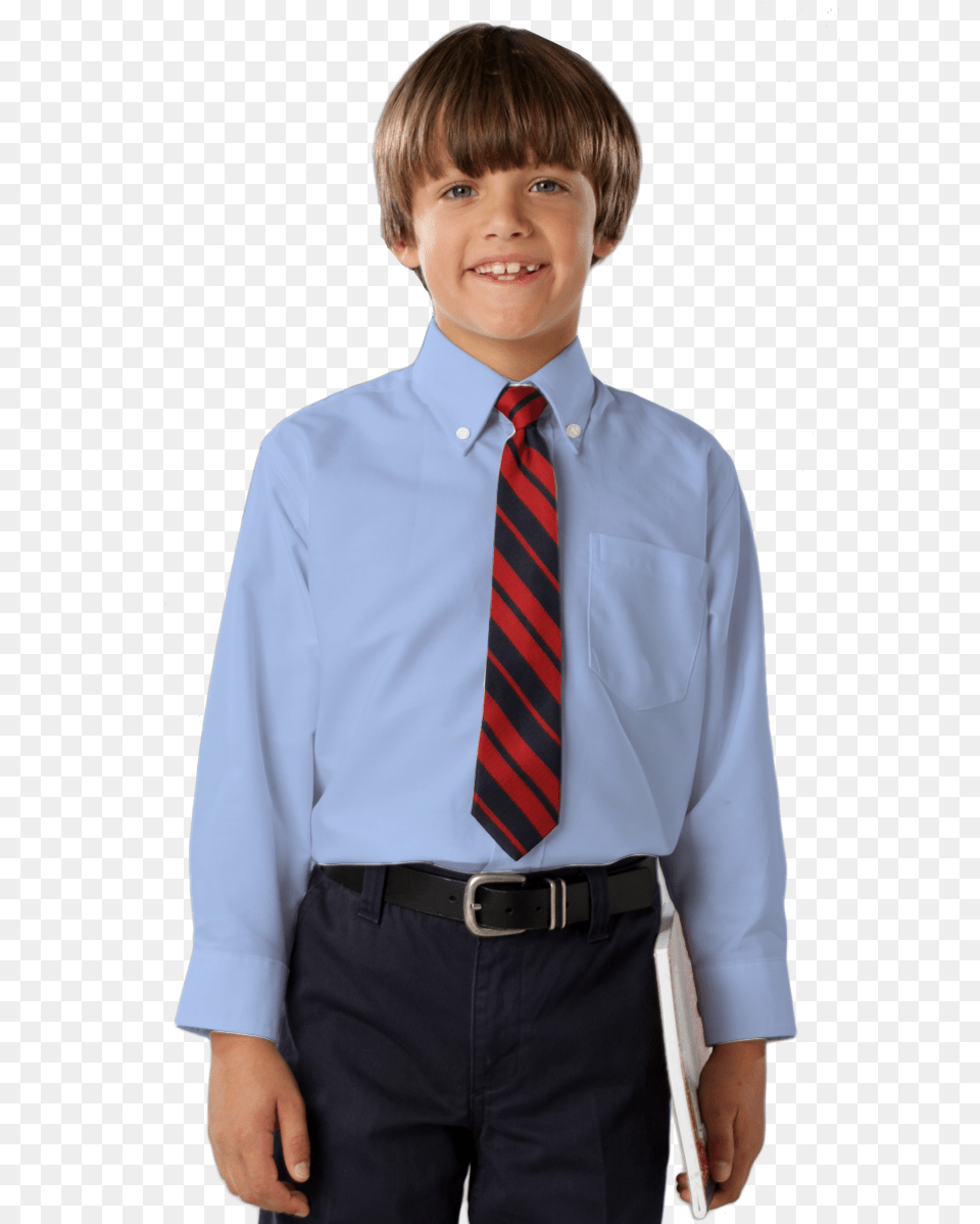 Youth Long Sleeve Oxford Boy, Accessories, Shirt, Necktie, Formal Wear Free Transparent Png