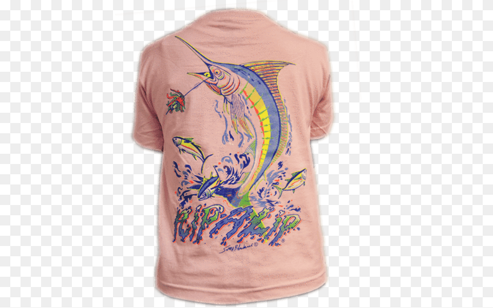 Youth Pink Short Sleeve Graphic Fishing Tee Sleeve, Clothing, T-shirt, Shirt, Pattern Free Transparent Png