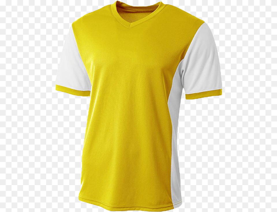 Youth Premier Soccer Jersey Nb3017 Gold White Sport T Shirt Damen, Clothing, T-shirt Free Png