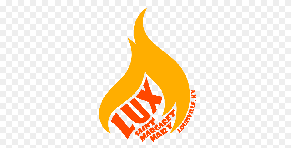 Youth Young Adult Ministry St Margaret Mary, Logo, Sticker, Fire, Flame Free Png