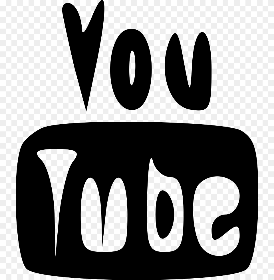 Youtube, Logo, Stencil Free Png
