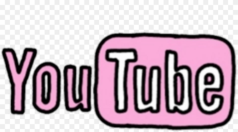 Youtube Aesthetic Pink Sticker Language, License Plate, Transportation, Vehicle Png Image