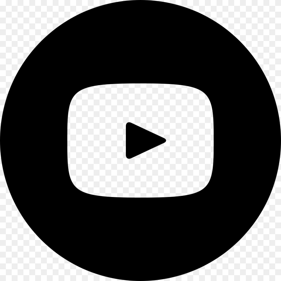 Youtube Black Logo Render, Disk Free Png