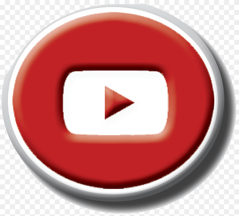 Youtube Button Circle, Sign, Symbol, Disk Free Png Download