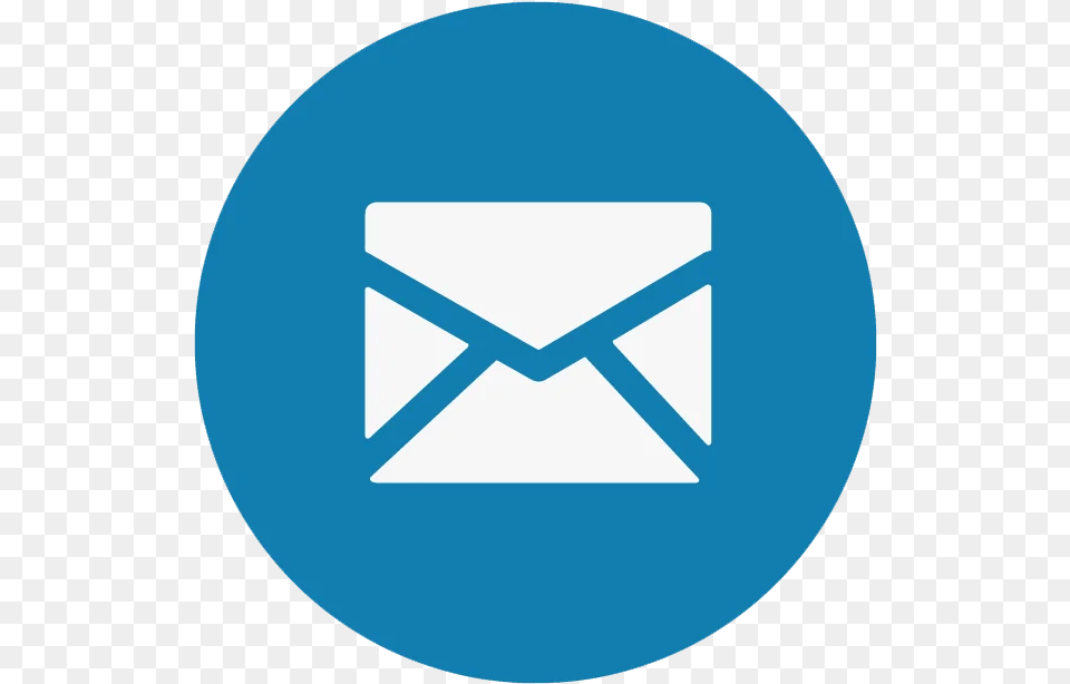 Youtube Channel Marketing In Pune Circle Blue Email Icon, Envelope, Mail, Airmail, Disk Free Png Download