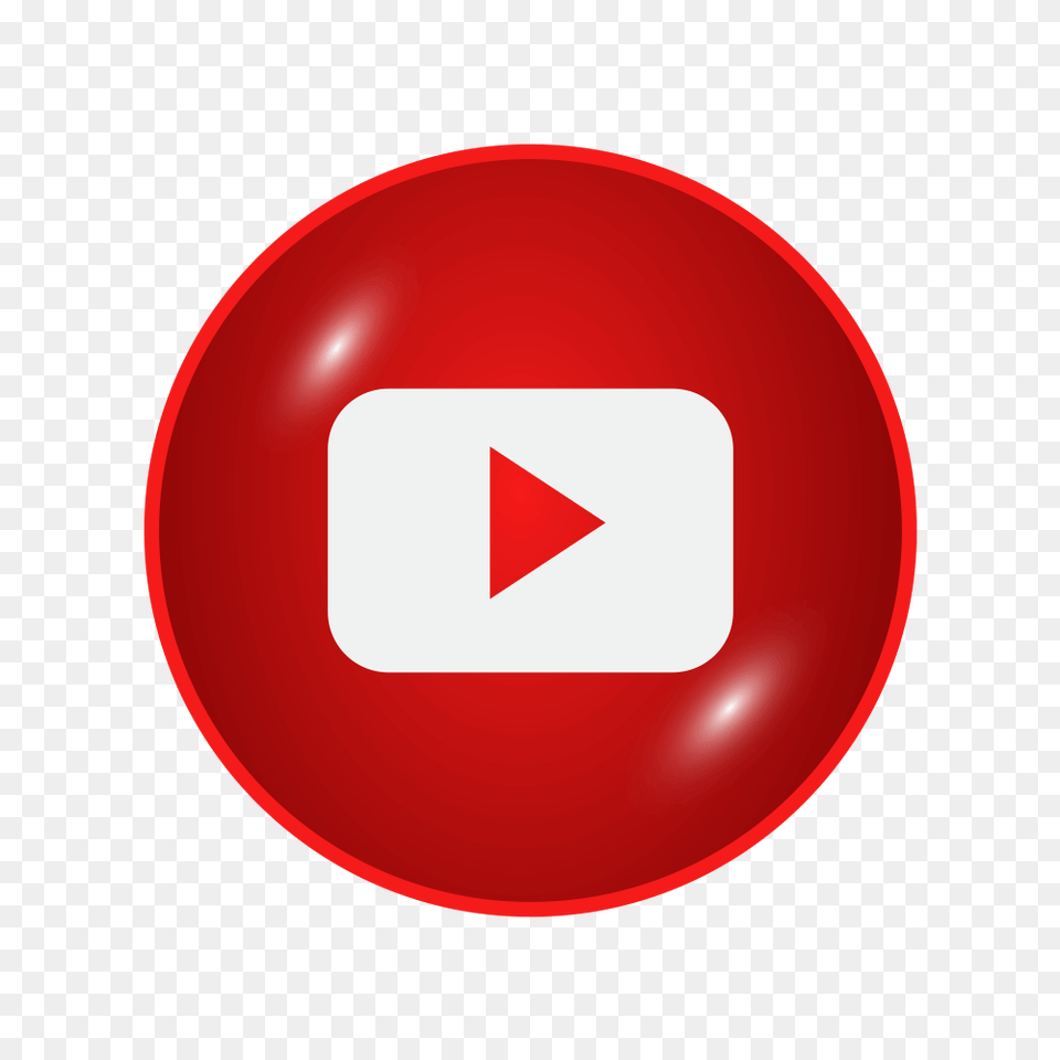 Youtube Circle Collections Youtube Logo Hd Glossy, Symbol, Disk Png