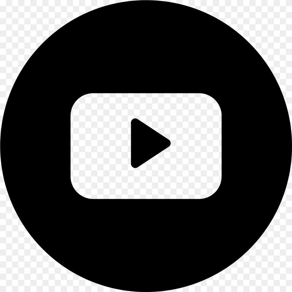 Youtube Circle Transparent Logo Snapchat Round, Gray Png Image