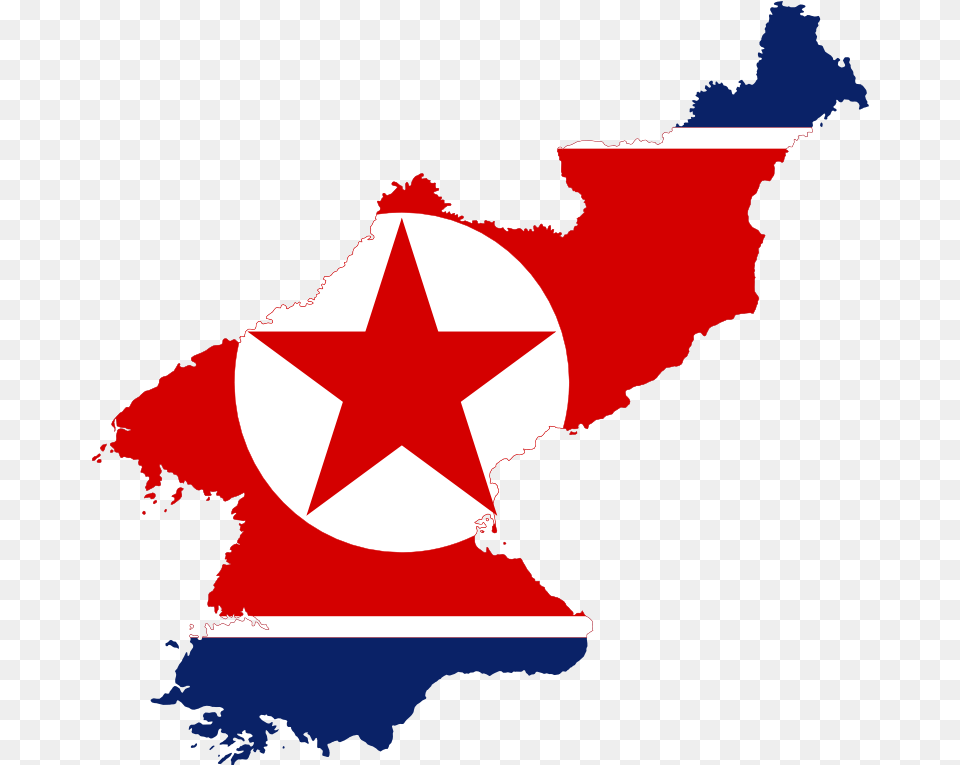 Youtube Clip Art North Korea Best Korea Countryball Transparent North Korea Flag Map, Star Symbol, Symbol, Adult, Female Free Png Download