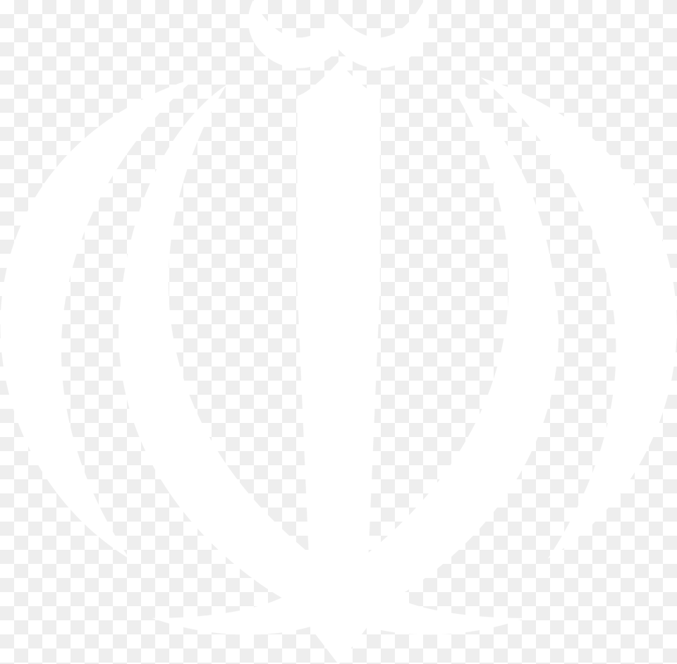 Youtube Clipart Battlefield Bat Emblem Of Iran White, Symbol, Stencil, Logo Png Image
