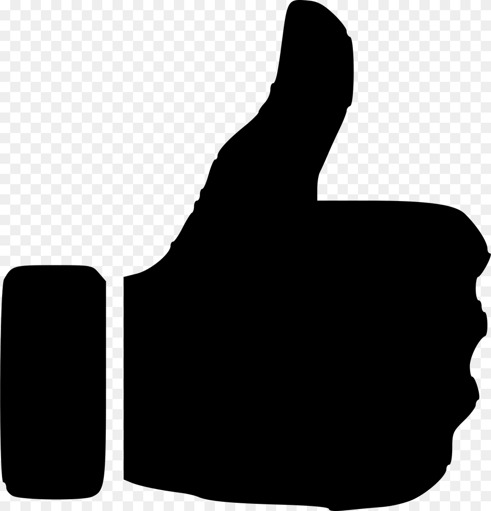 Youtube Clipart Car Transparent Background Thumbs Up Icon, Gray Png