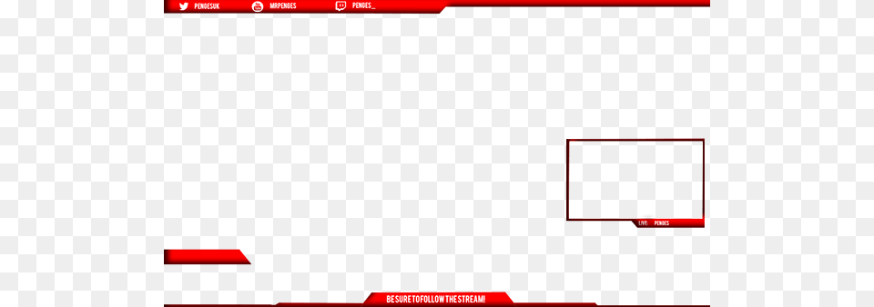 Youtube Clipart Overlay Red Twitch Overlays Free Png