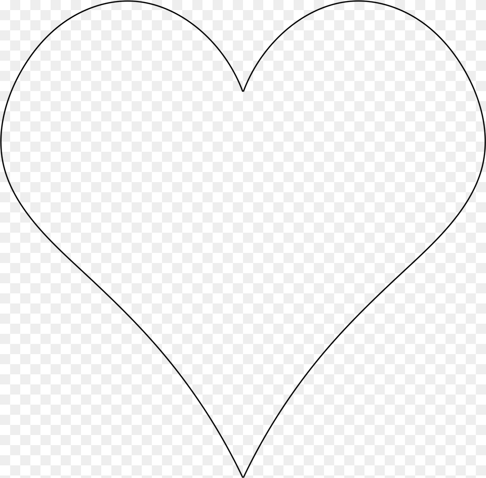 Youtube Clipart Plain Heart, Gray Free Png