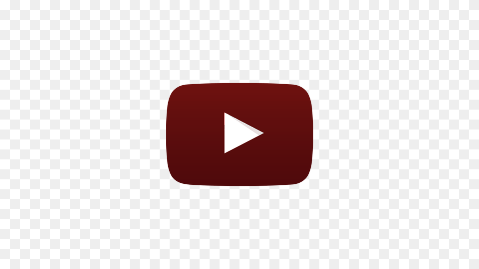Youtube Dark Red Button, Triangle, Maroon, Business Card, Paper Free Png