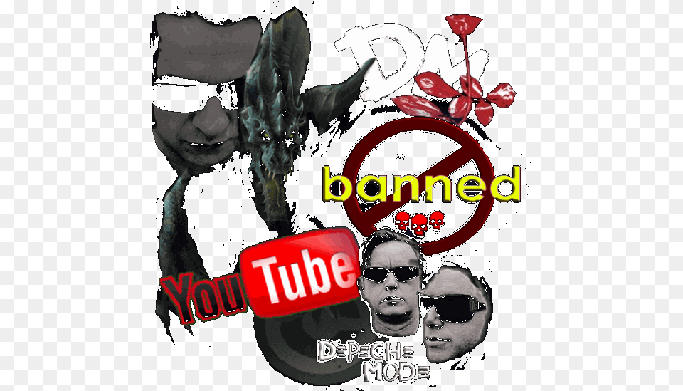 Youtube Depeche Mode And Infringement Of Crap Roy Black Death, Accessories, Poster, Sunglasses, Advertisement Png Image