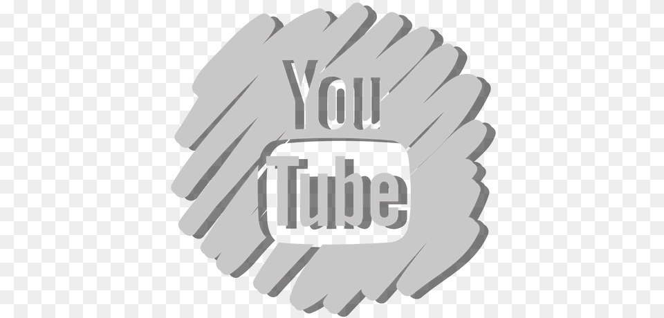 Youtube Distorted Icon Transparent U0026 Svg Vector File Transparent Gray Youtube Icon, Clothing, Glove, Body Part, Hand Png