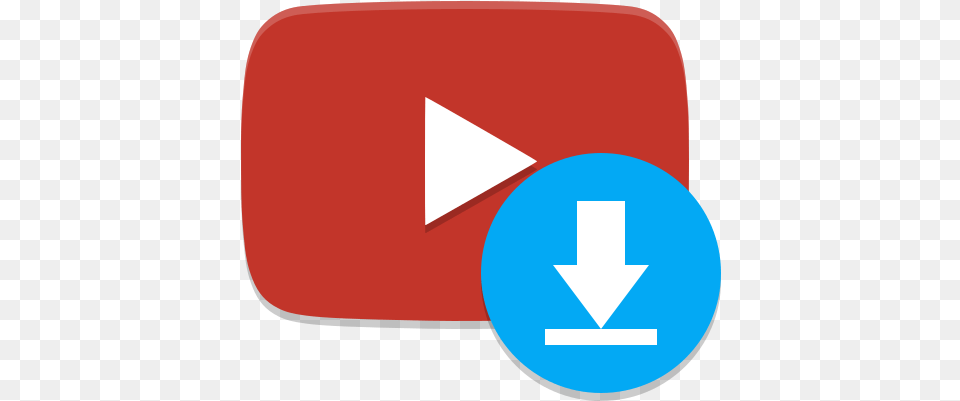 Youtube Dl Icon Icon Youtube Download Button, Triangle Free Png