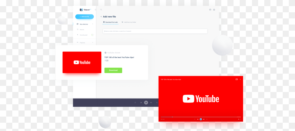 Youtube Downloader Video Televzr Dot, File, Webpage, Text Free Png