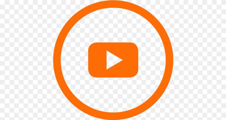 Youtube Icon Icons Library Transparent Youtube Icon Orange, Disk Free Png