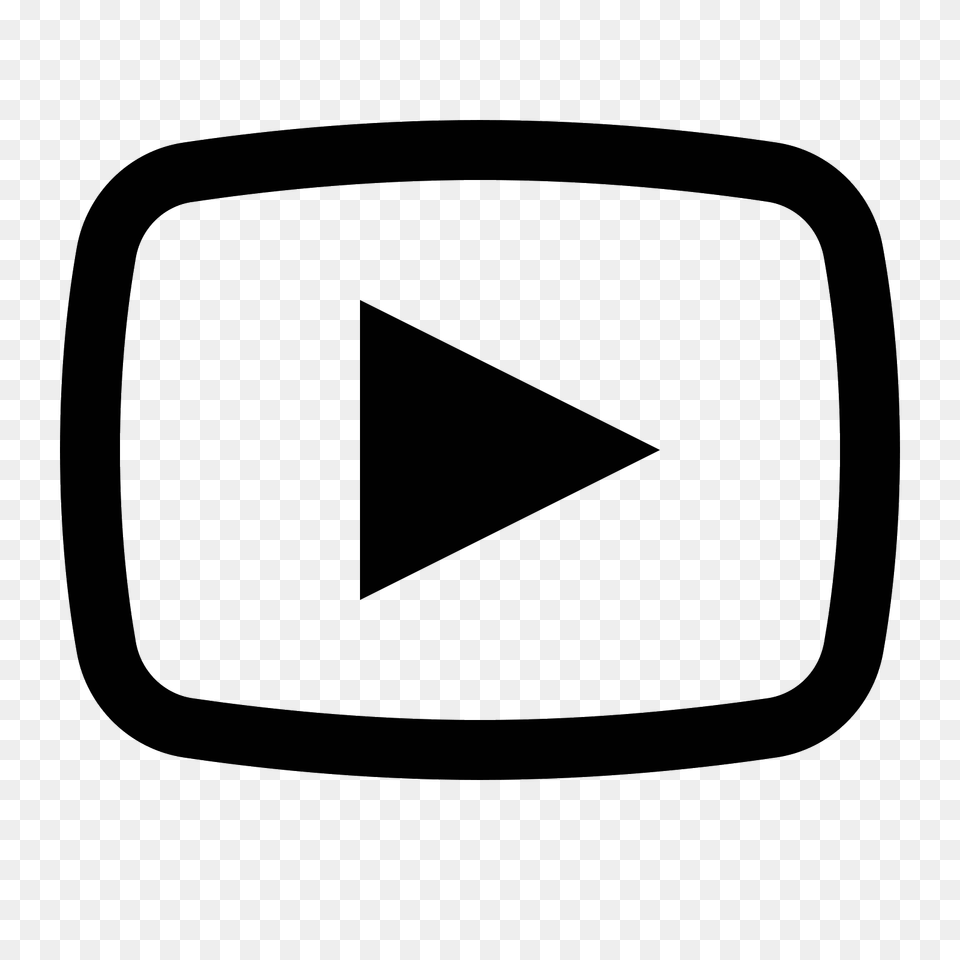 Youtube Icon, Gray Png Image