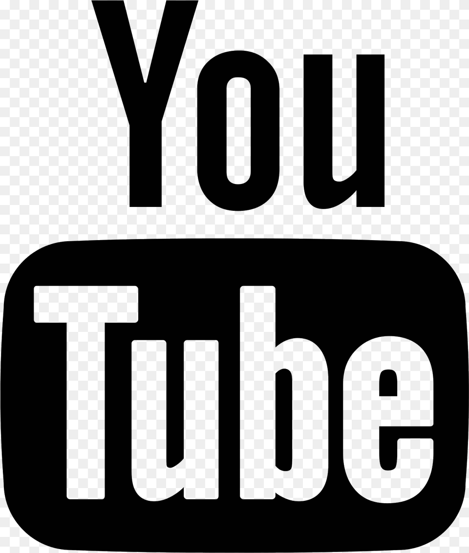 Youtube Icon Black, Gray Free Transparent Png