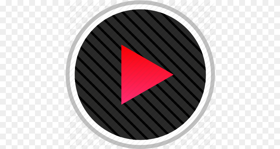 Youtube Icon Black Twitter Icon Red, Triangle Free Png