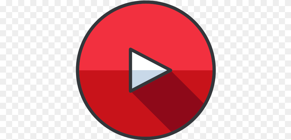 Youtube Icon Free Social Media Filled Outline Icons Circle, Disk Png Image