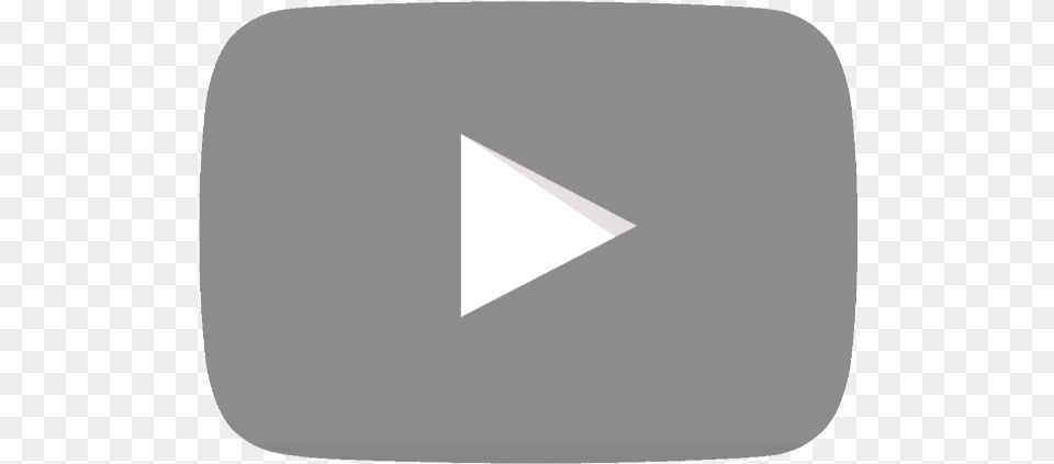 Youtube Icon Gray Youtube Silver Logo, Triangle Free Png