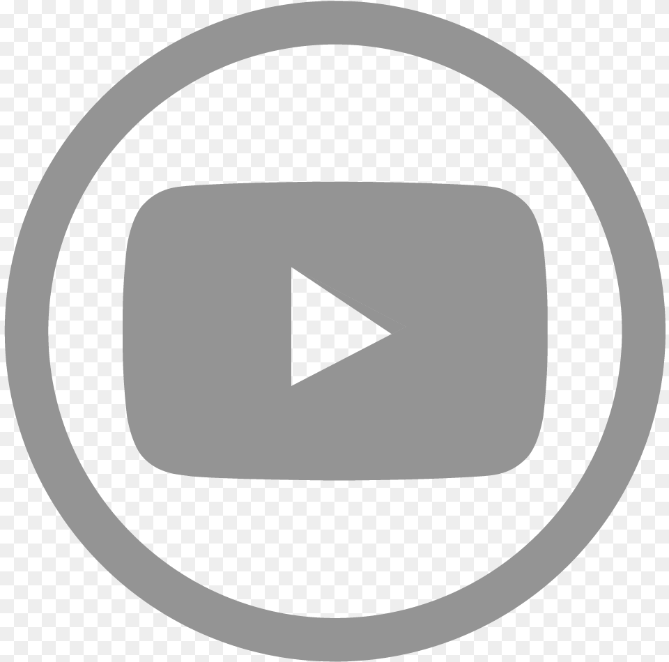 Youtube Icon Grey, Symbol, Disk Free Png Download
