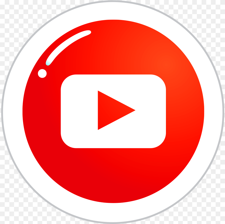 Youtube Icon Free Download Searchpngcom Dot, Sign, Symbol, Disk, Road Sign Png Image