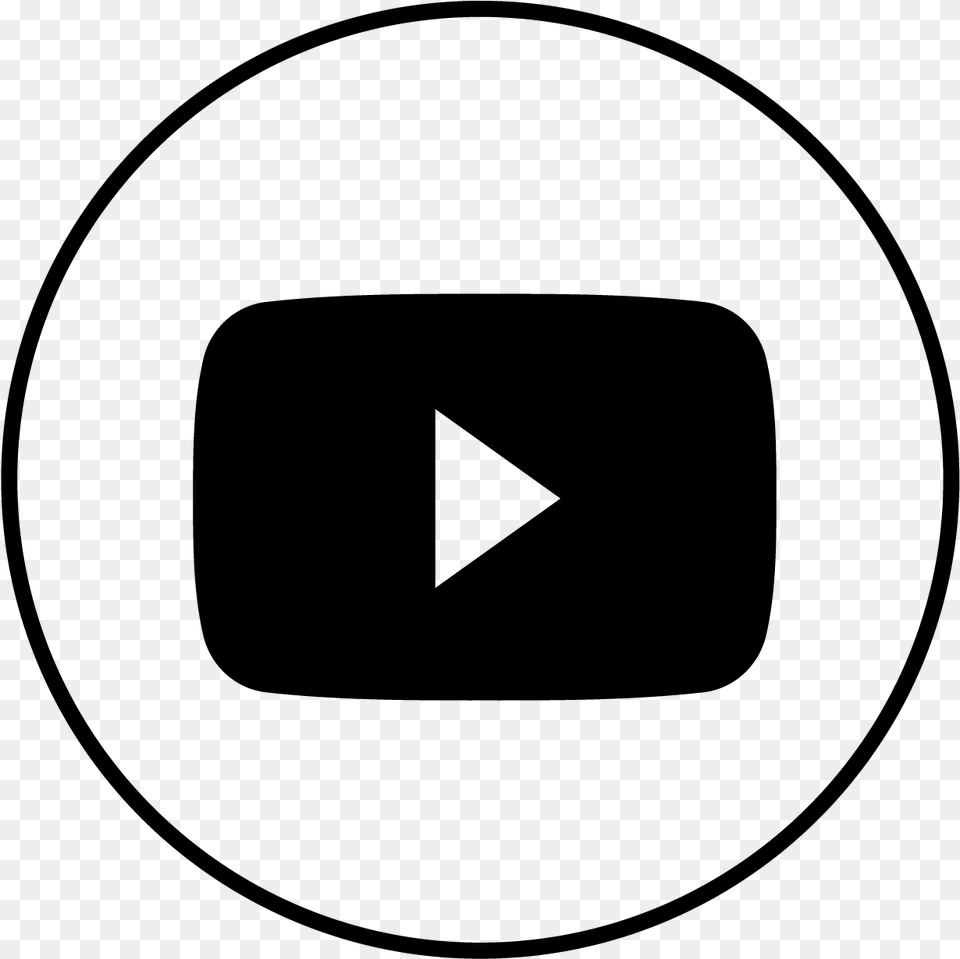 Youtube Icon Logo White Transparent Icon Youtube Logo Size, Gray Png Image