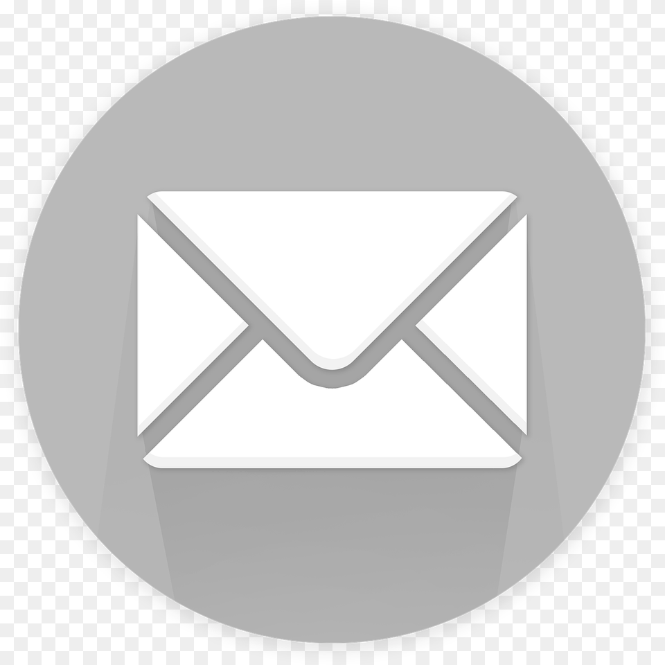 Youtube Icon Round Grey, Envelope, Mail, Airmail, Disk Free Transparent Png
