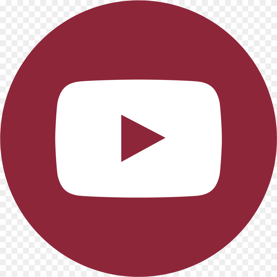 Youtube Icon Youtube Icon 2018, Disk, Maroon Free Png Download