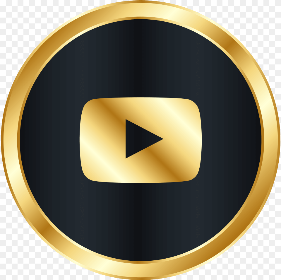 Youtube Iconpng, Gold, Disk, Symbol Png Image
