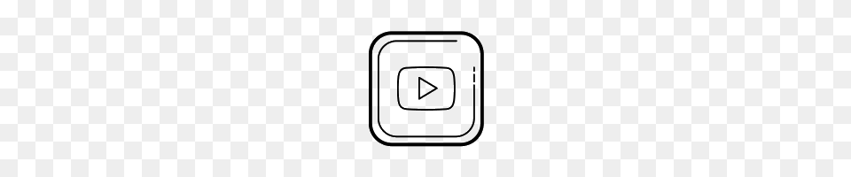 Youtube Icons, Gray Free Png