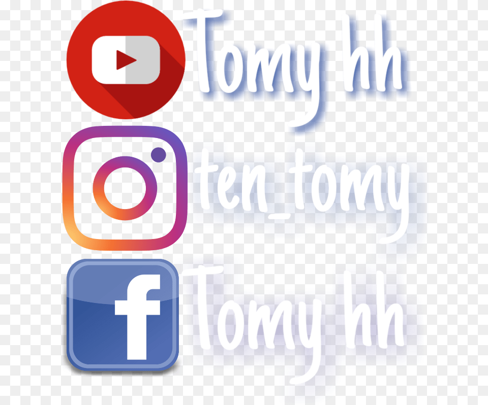 Youtube Instagram Facebook Facebook Instagram Youtube Sticker, Text, Light Png Image