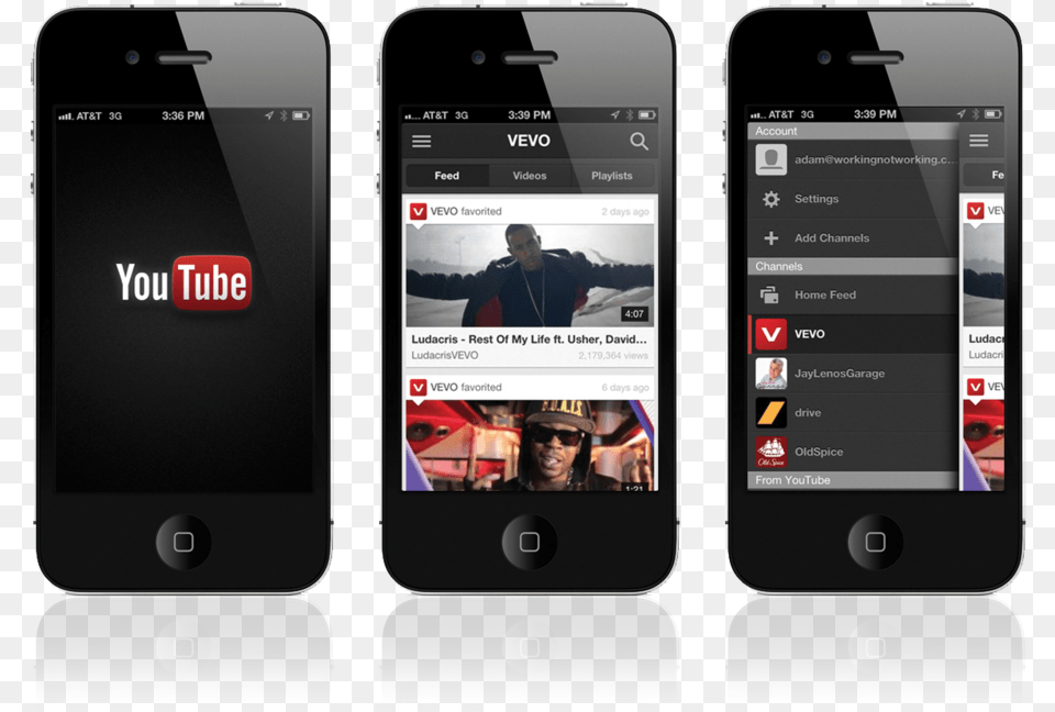Youtube Iphone App Youtube On Iphone, Phone, Electronics, Mobile Phone, Person Png Image