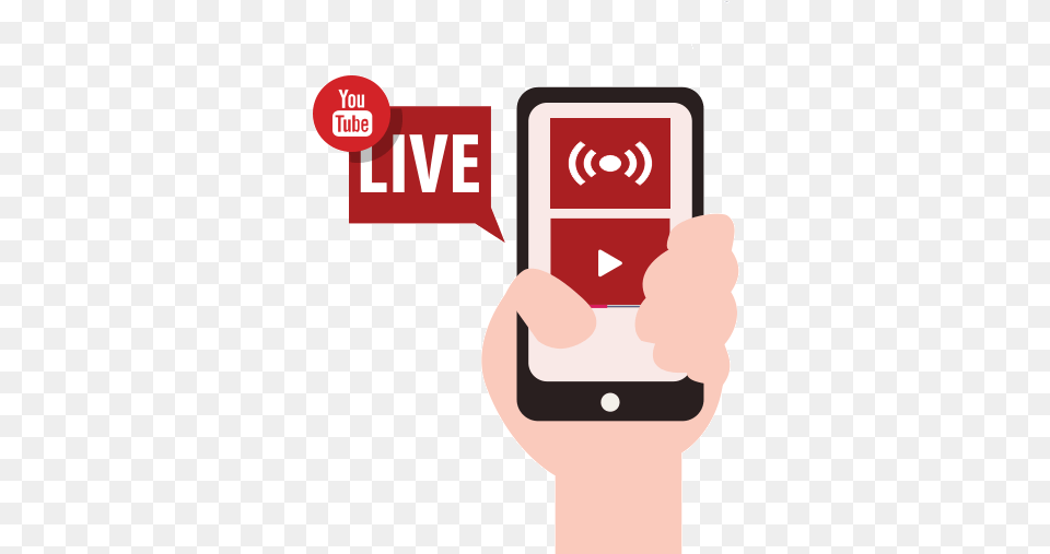 Youtube Live Image Youtube Lives Clipart, Electronics, Mobile Phone, Phone Free Png