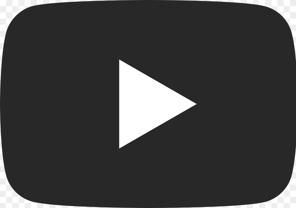 Youtube Logo Black Background Black Youtube Icon, Triangle, Business Card, Paper, Text Free Transparent Png