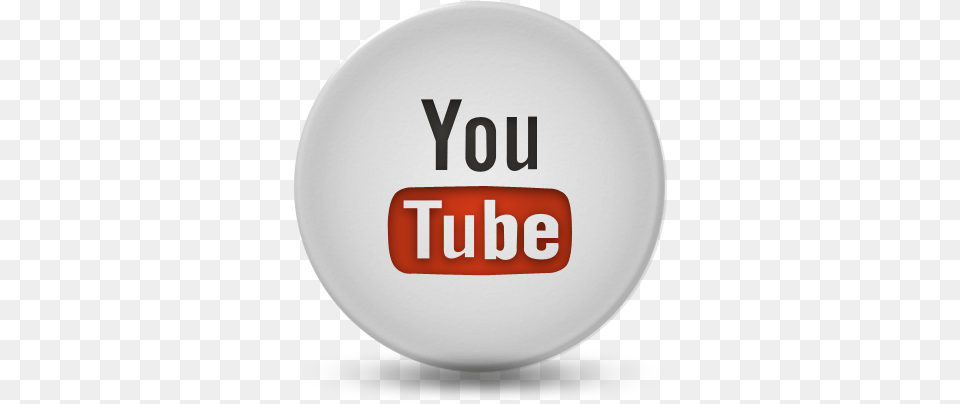 Youtube Logo Button Youtube Ball Icon Logo, Badge, Symbol, Plate, Text Png Image