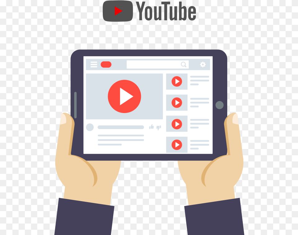 Youtube Logo Design The Best For Youtube Ranking, Computer, Electronics, Tablet Computer, Hand-held Computer Free Transparent Png