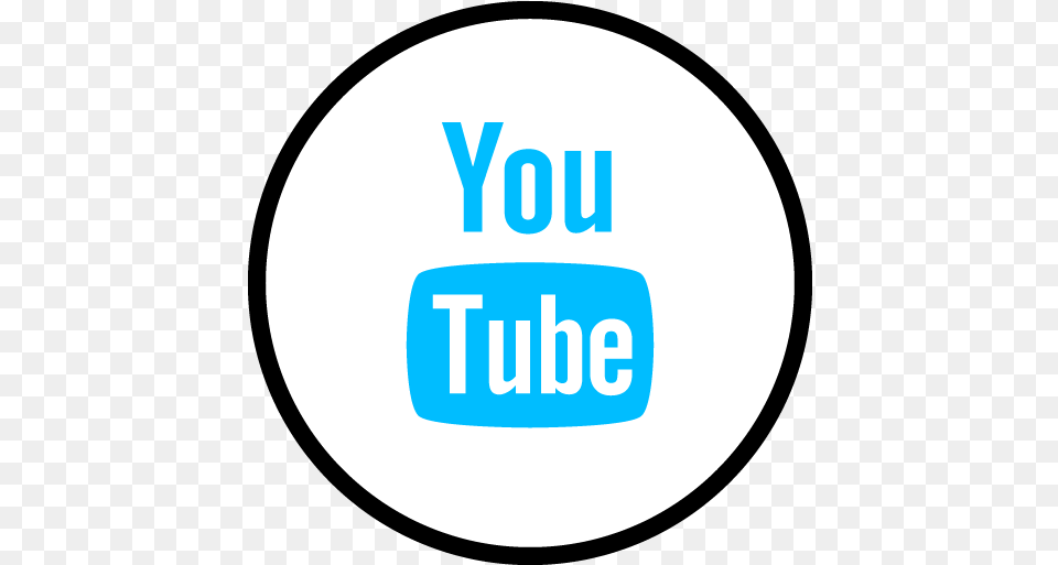 Youtube Logo Icon Youtube Blue Icon Round, Disk, Text Free Png Download