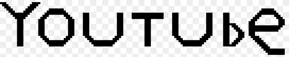 Youtube Logo Pixel Art Maker, Gray Free Png