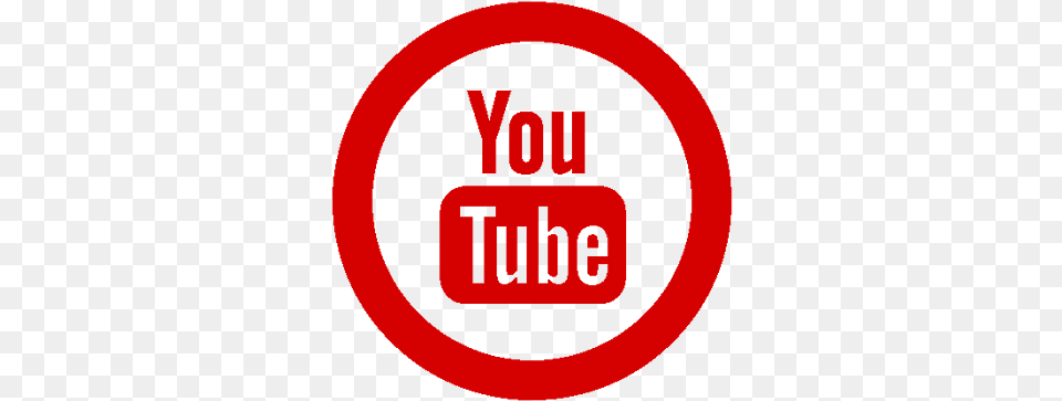 Youtube Logo Rond Logo Youtube Rosa, Sign, Symbol, Road Sign Png Image
