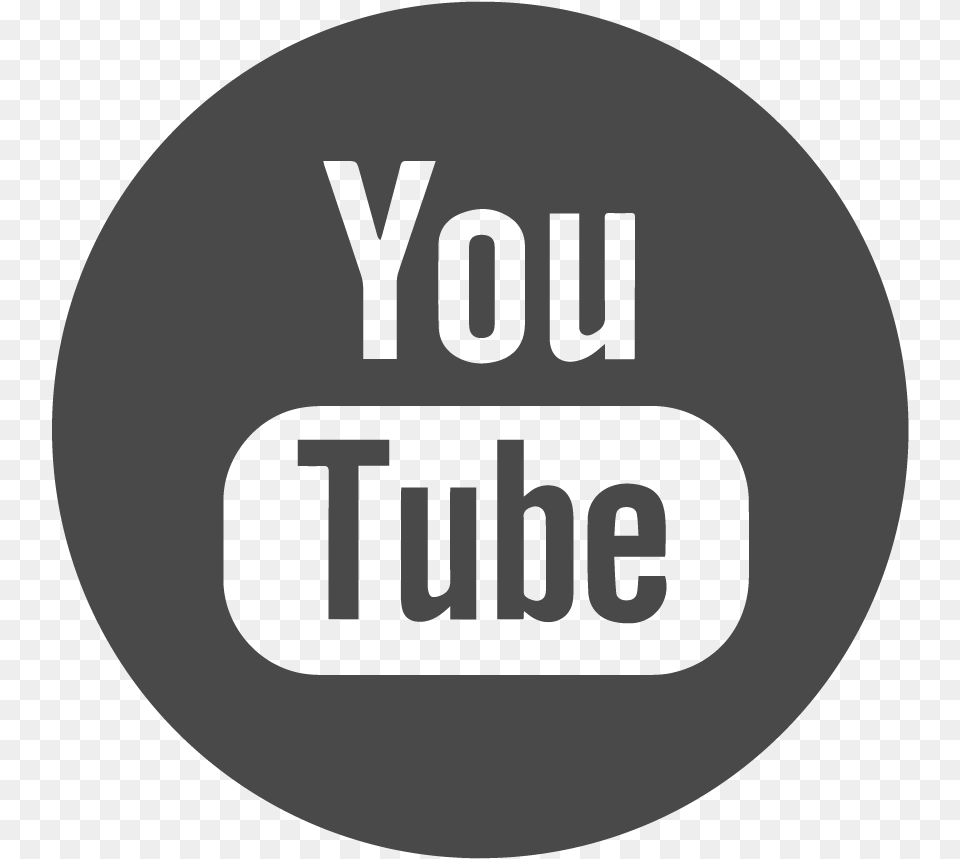 Youtube Logo Vector Grey, Disk, Text Free Png Download