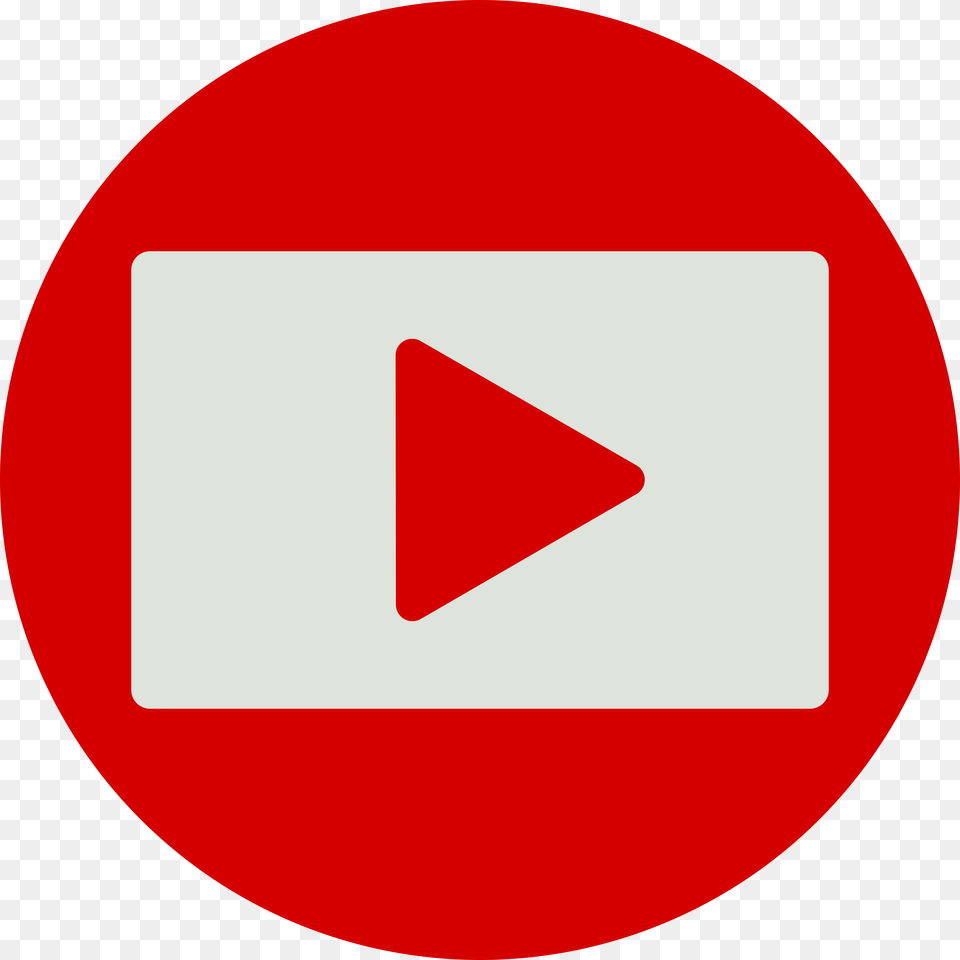 Youtube Logo Web Technology Social Youtube Logo Circulo, Sign, Symbol, Road Sign, Disk Free Png Download
