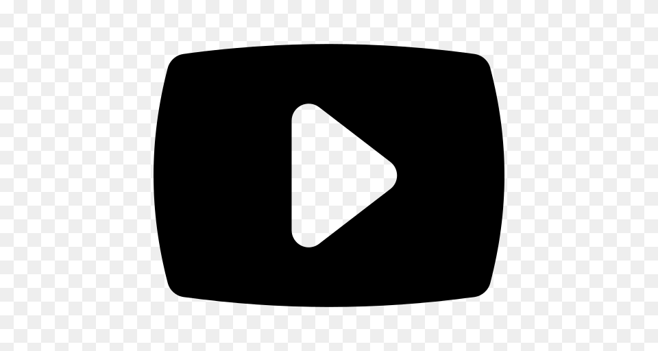 Youtube Logos Icon, Gray Free Png
